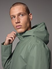 Sage Green Waterproof Rubberised Anorak - Image 5 of 9