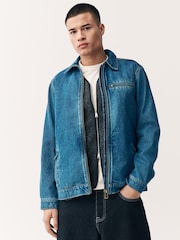 Denim Blue Worker Jacket - Image 1 of 11