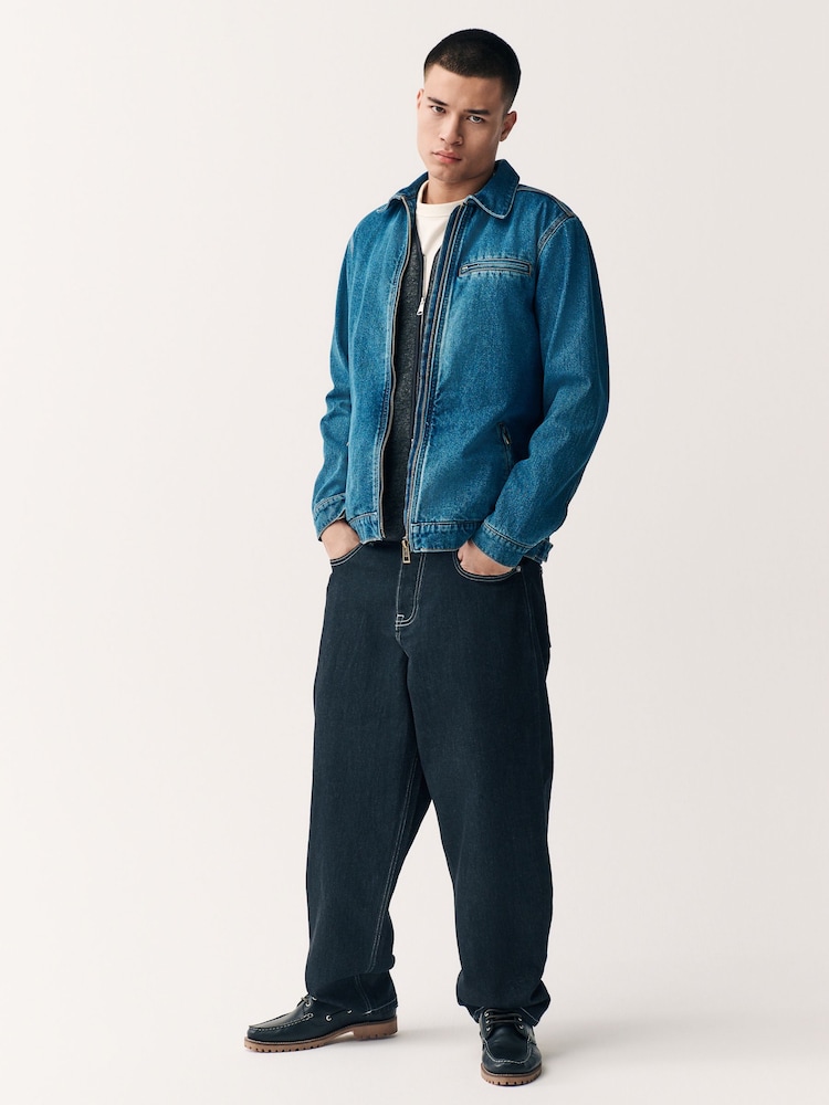 Denim Blue Worker Jacket - Image 2 of 11
