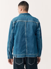 Denim Blue Worker Jacket - Image 3 of 11