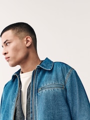 Denim Blue Worker Jacket - Image 4 of 11