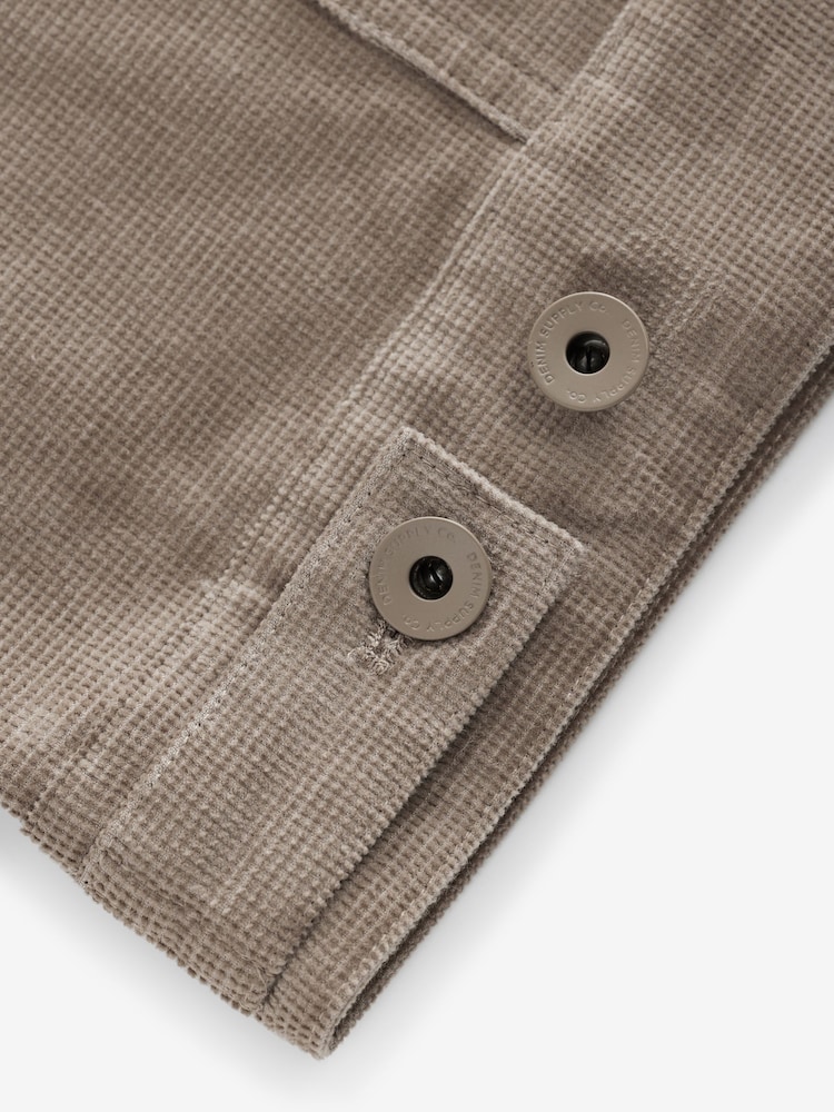 Neutral Corduroy Trucker Jacket - Image 12 of 12