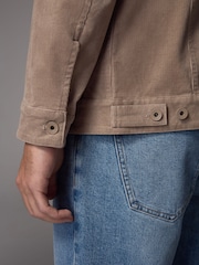 Neutral Corduroy Trucker Jacket - Image 4 of 12