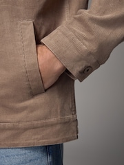 Neutral Corduroy Trucker Jacket - Image 6 of 12