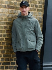 Sage Green Shower Resistant Hooded Anorak - Image 1 of 11