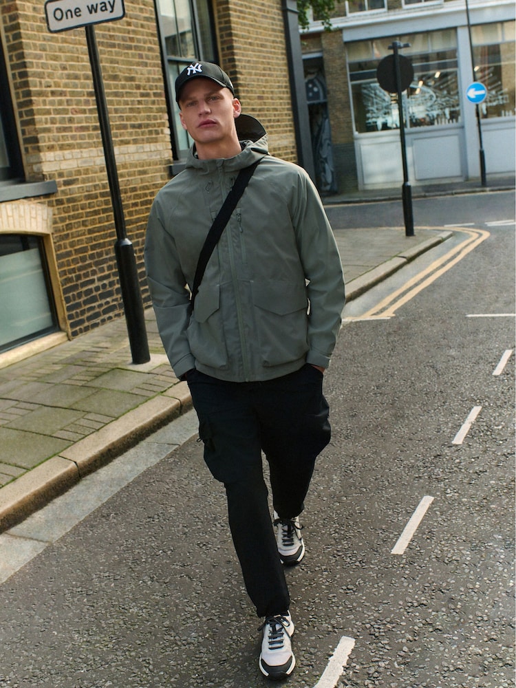 Sage Green Shower Resistant Hooded Anorak - Image 2 of 11