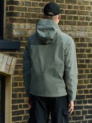 Sage Green Shower Resistant Hooded Anorak - Image 3 of 11