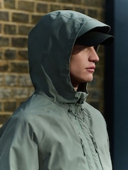 Sage Green Shower Resistant Hooded Anorak - Image 4 of 11