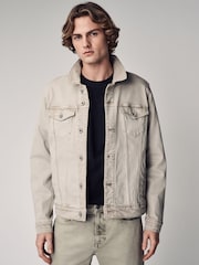 Light Grey Denim Jacket - Image 1 of 5