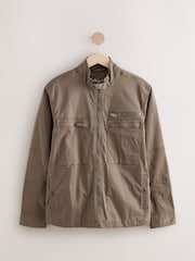 Neutral Zip Through Funnel Jacket - Image 4 of 8
