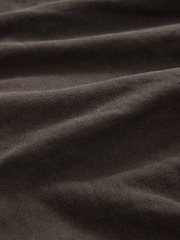 Dark Brown 100% Cotton Canvas Hooded Zip Through Worker Jacket - Image 11 of 14