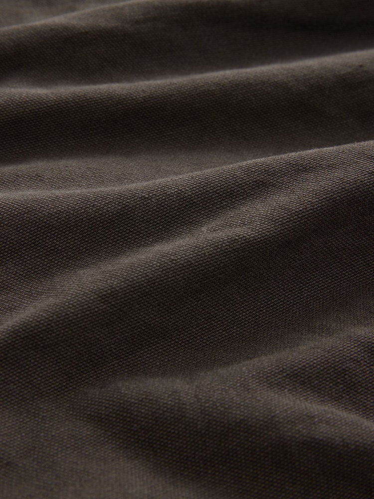 Brun foncé - Veste de travail à capuche zippée 100% coton - Image 11 of 14