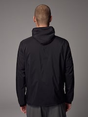 Black Shower Resistant Lightweight Hooded Anorak Jacket - Image 3 of 13
