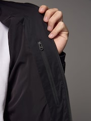 Black Shower Resistant Lightweight Hooded Anorak Jacket - Image 6 of 13