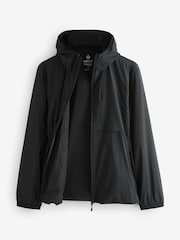 Black Shower Resistant Lightweight Hooded Anorak Jacket - Image 9 of 13