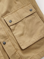 Sand 100% Cotton Cord Collar Field Jacket - Image 10 of 11