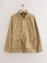Sand 100% Cotton Cord Collar Field Jacket - Image 7 of 11