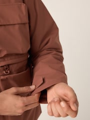 Rust Brown Waterproof Ripstop Technical 4 Pocket Jacket - Image 4 of 12