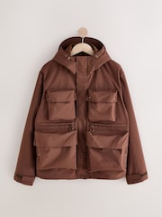 Rust Brown Waterproof Ripstop Technical 4 Pocket Jacket - Image 6 of 12