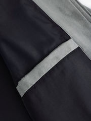 Light Grey Faux Suede Bomber Jacket - Image 11 of 11
