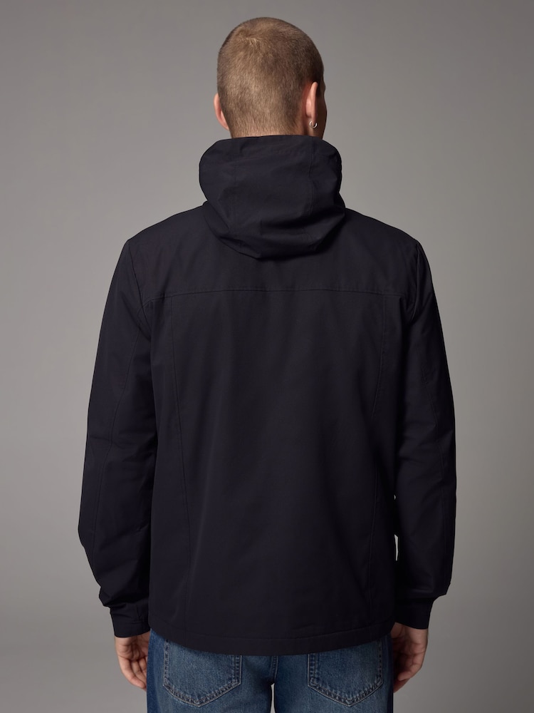 Navy Blue Shower Resistant Anorak Jacket - Image 3 of 7