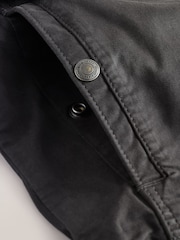 Black Zip Through Funnel Jacket - Image 13 of 13