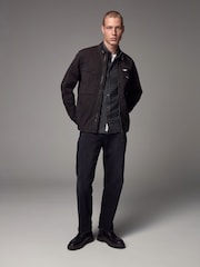 Black Zip Through Funnel Jacket - Image 2 of 13