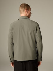 Sage Green Stretch Technical Shacket - Image 3 of 8