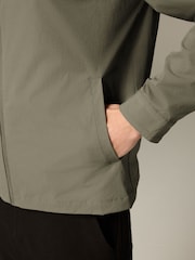 Sage Green Stretch Technical Shacket - Image 6 of 8