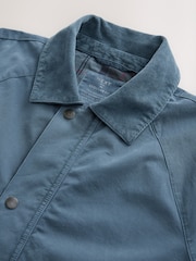 Blue 100% Cotton Cord Collar Field Jacket - Image 8 of 10