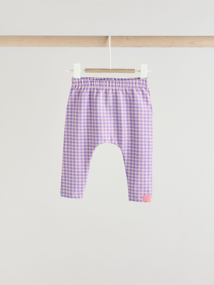 Purple Flower Baby Sweater and Leggings Set - Image 5 of 14