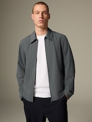 Blue Stretch Technical Shacket - Image 1 of 8