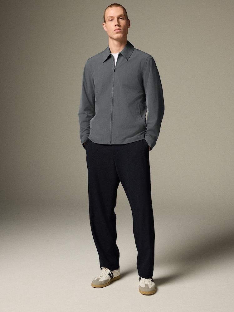Blue Stretch Technical Shacket - Image 2 of 8