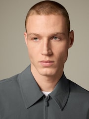 Blue Stretch Technical Shacket - Image 5 of 8