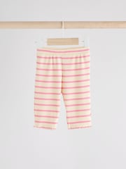 Weiß/Pink mit Streifen - Baby Top and Wide Leg Trousers 2 Piece Set (0mths-2yrs) - Bild 3 von 10