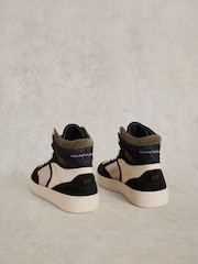 White Stuff Black Heidi Hi-Top Trainers - Image 3 of 4