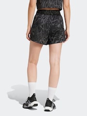 adidas Black Train Essential Minimal All Over Print Shorts - Image 2 of 6