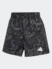 adidas Black Train Essential Minimal All Over Print Shorts - Image 6 of 6