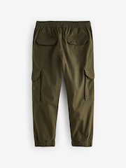Črna/kaki zelena - kargo hlače (z žepi na hlačnicah) 2 Pack (3-16yrs) - Slika 4 iz 6