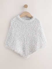Grey Knitted Poncho (3-16yrs) - Image 1 of 4