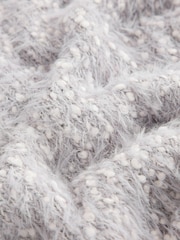 Grey Knitted Poncho (3-16yrs) - Image 3 of 4