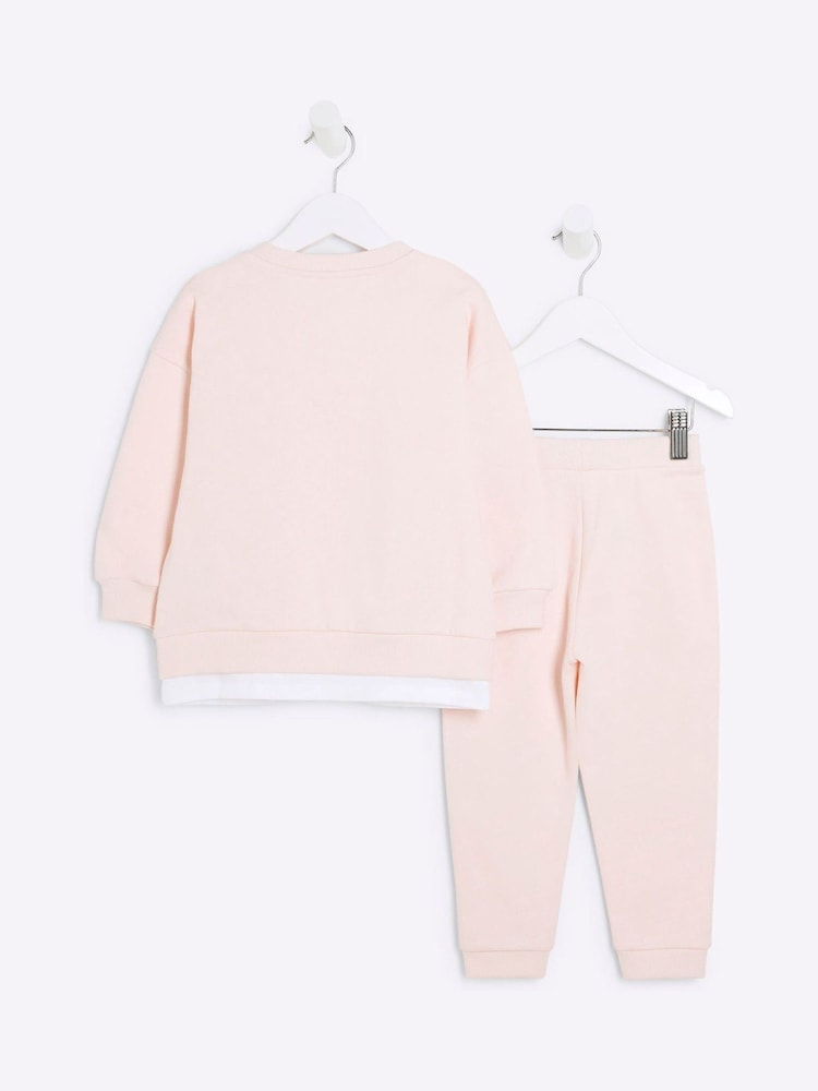 River Island Girls Long Sleeve 100% Cotton Military Button Set - صورة 2 من 5