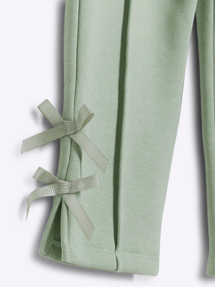 River Island Green Girls Long Sleeve Sweatshirt Set - Image 5 of 5