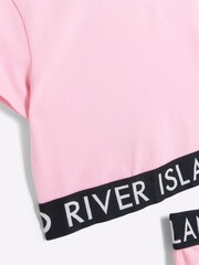 River Island Girls 100% Cotton Top and Kickflare Trousers Set - صورة 4 من 4