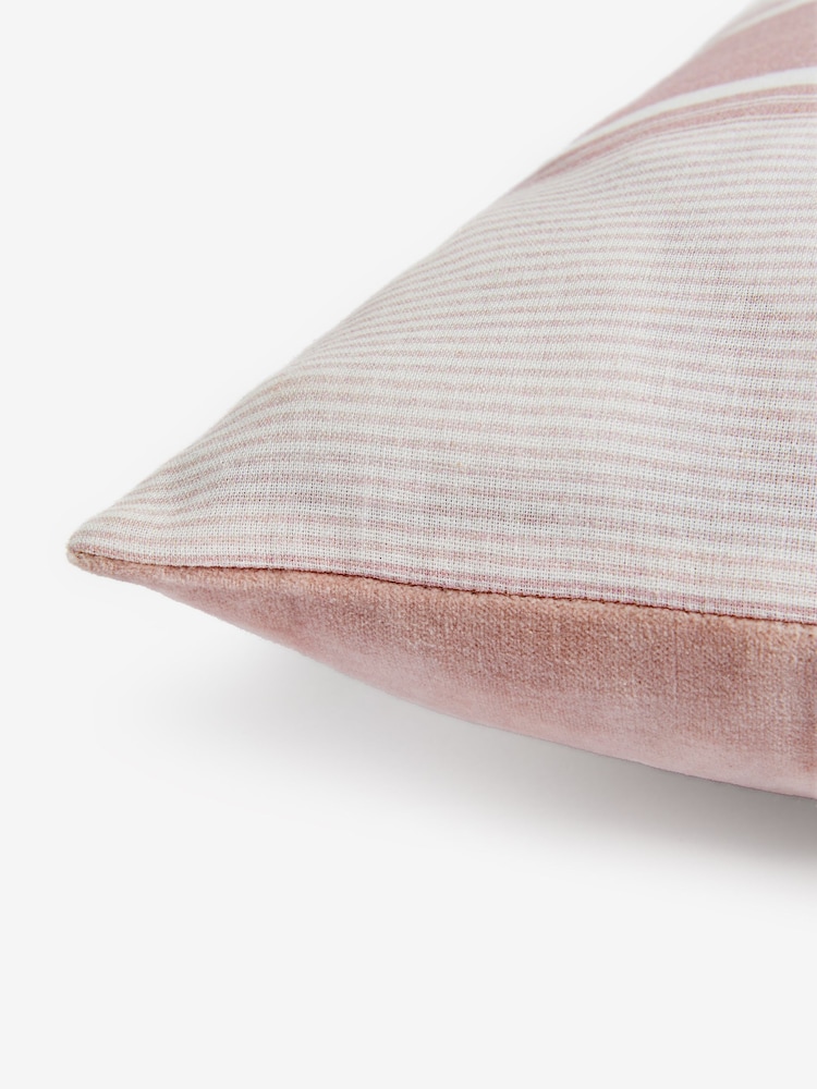 Shabby Chic by Rachel Ashwell® Pink Stripe Cotton Linen Cushion - Image 7 of 7 Shabby Chic by Rachel Ashwell® Pink Stripe Cotton Linen Cushion - Image 7 of 7
