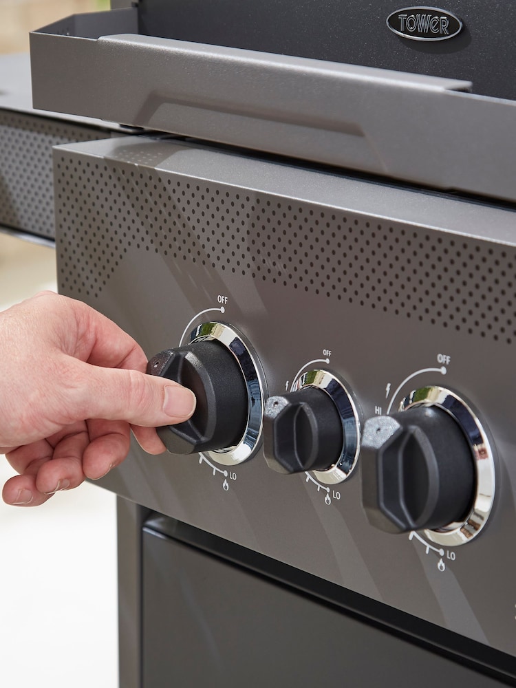 Tower Black Stealth 2000 Two Burner BBQ - Image 5 of 5