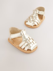 Gold Baby Fisherman Sandals (0-24mths) - Image 1 of 6