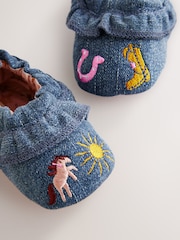 Denim Western Baby Slip On Shoes (0-24mths) - Image 4 of 4