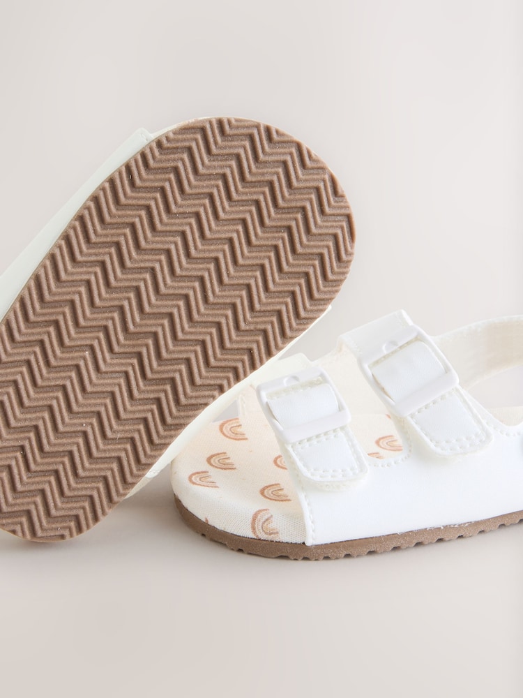 White Touch And Fasten Baby Sandals (0-24mths) - Image 3 of 6