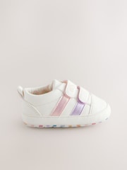 White Rainbow Touch Fasten Baby Trainers (0-24mths) - Image 2 of 5